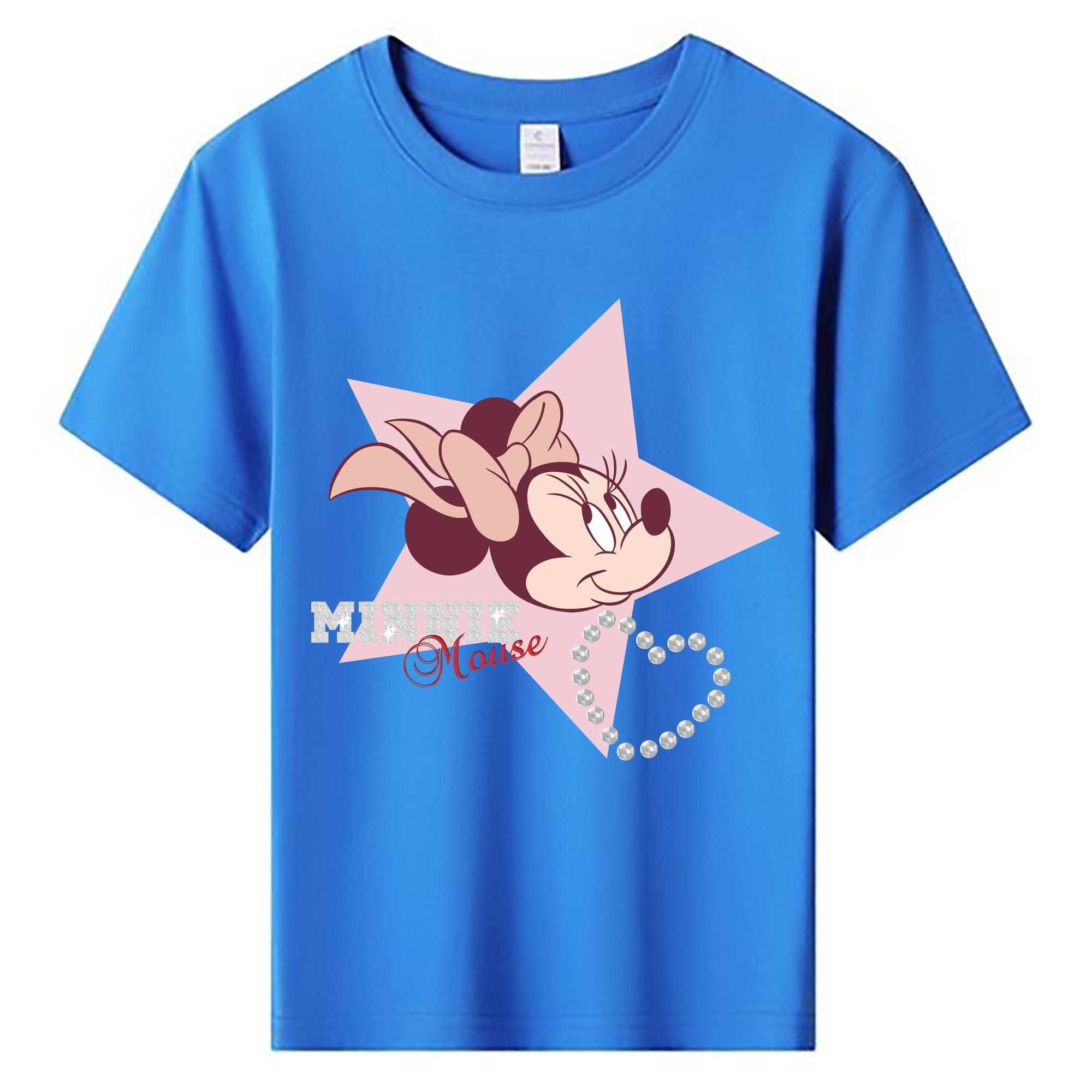 ミッキーマウス Mickey Mouse 綿100％キッズTシャツ（フロントプリント）